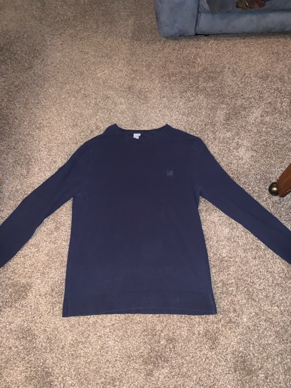 Bench Men's Crewneck Sweater - Navy Blue